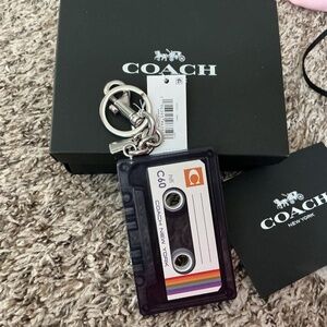 NWT Coach Casette charm